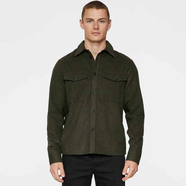 J.Lindeberg Flat Wool Overshirt 9964