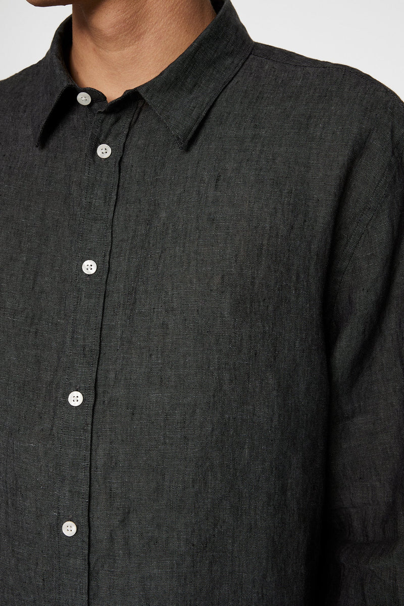 J. Lindeberg Reg LS Linen Melange shirt 11108