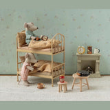 Maileg Bunk bed - Mouse, wheat 12763