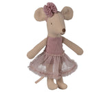 Maileg Ballerina mouse - Little sister, heather 12771