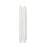 Flamme stripe Led-antiikkikynttilä 25cm, 2pack 12298