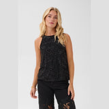 Cream Lilith halterneck toppi 12696
