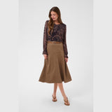 Cream Canna skirt 12697