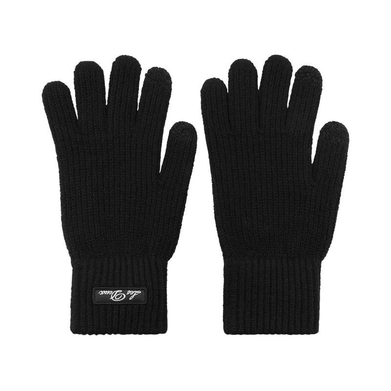 Les Deux Wayne logo patch gloves 11720