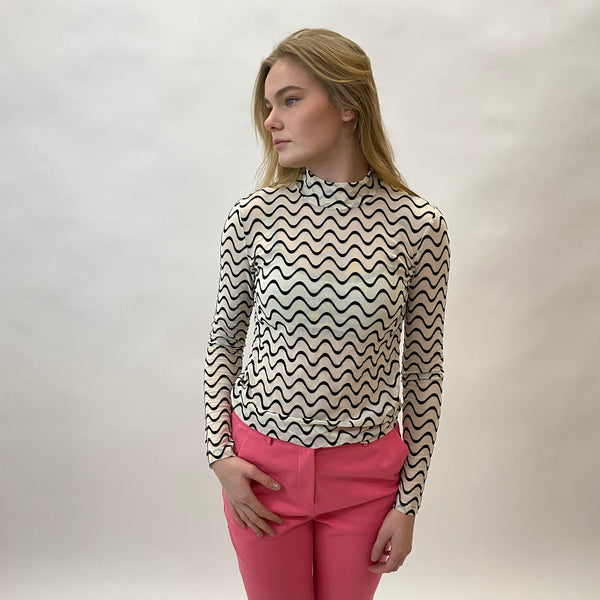 Rue de Femme Mesh roll neck