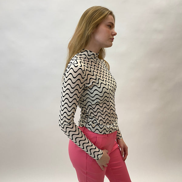 Rue de Femme Mesh roll neck