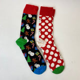 Happy socks 2-pack Big dot snowman