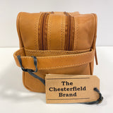 Chesterfield toiletbag cognac