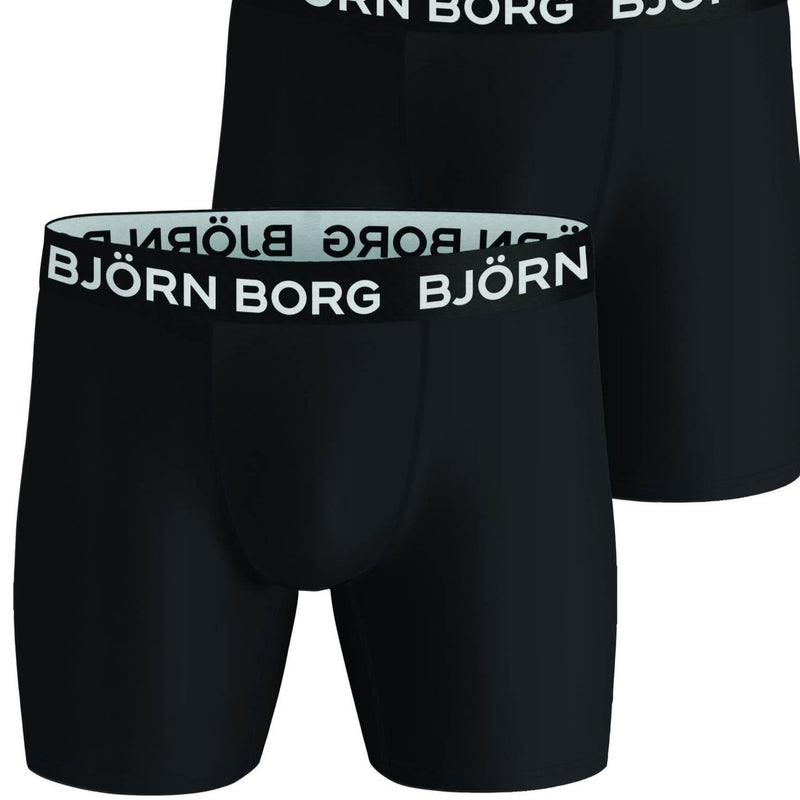Björn Borg bokseri 2-pack musta performance